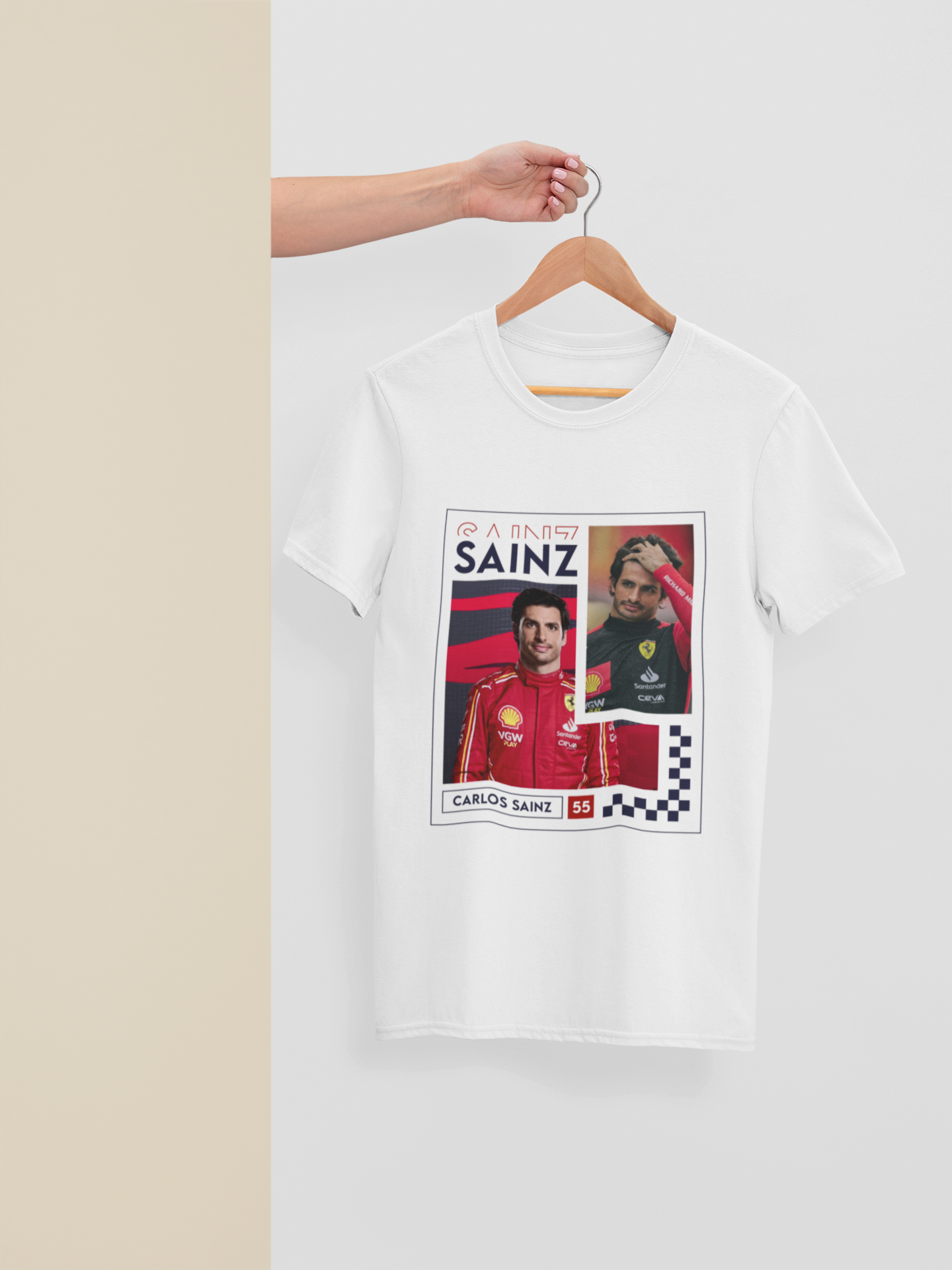 Carlos Sainz 55 Special Design T-Shirt - CS55 Ferrari F1 Formula 1 Gift