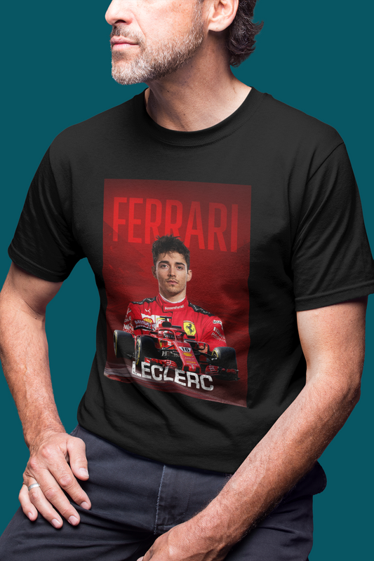 Charles Leclerc 16 T-Shirt - Ferrari F1 Formula 1 Gift - Racing  Team Car