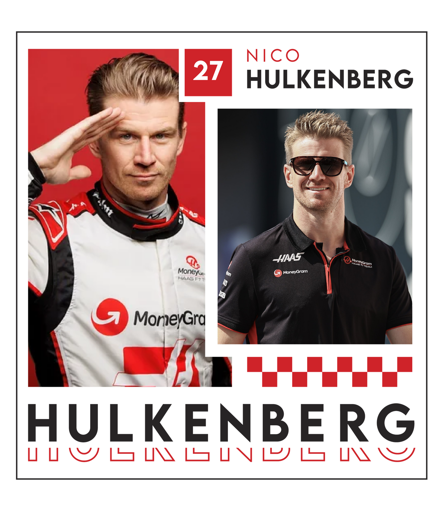 Nico Hulkenberg 27 Special Design T-Shirt - NH27 Haas F1 Formula 1 Gift Racing