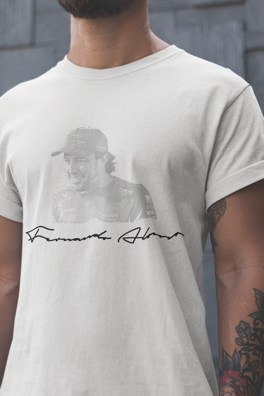 Fernando Alonso 14 T-Shirt - Aston Martin F1 Formula 1 Gift - Silhouette