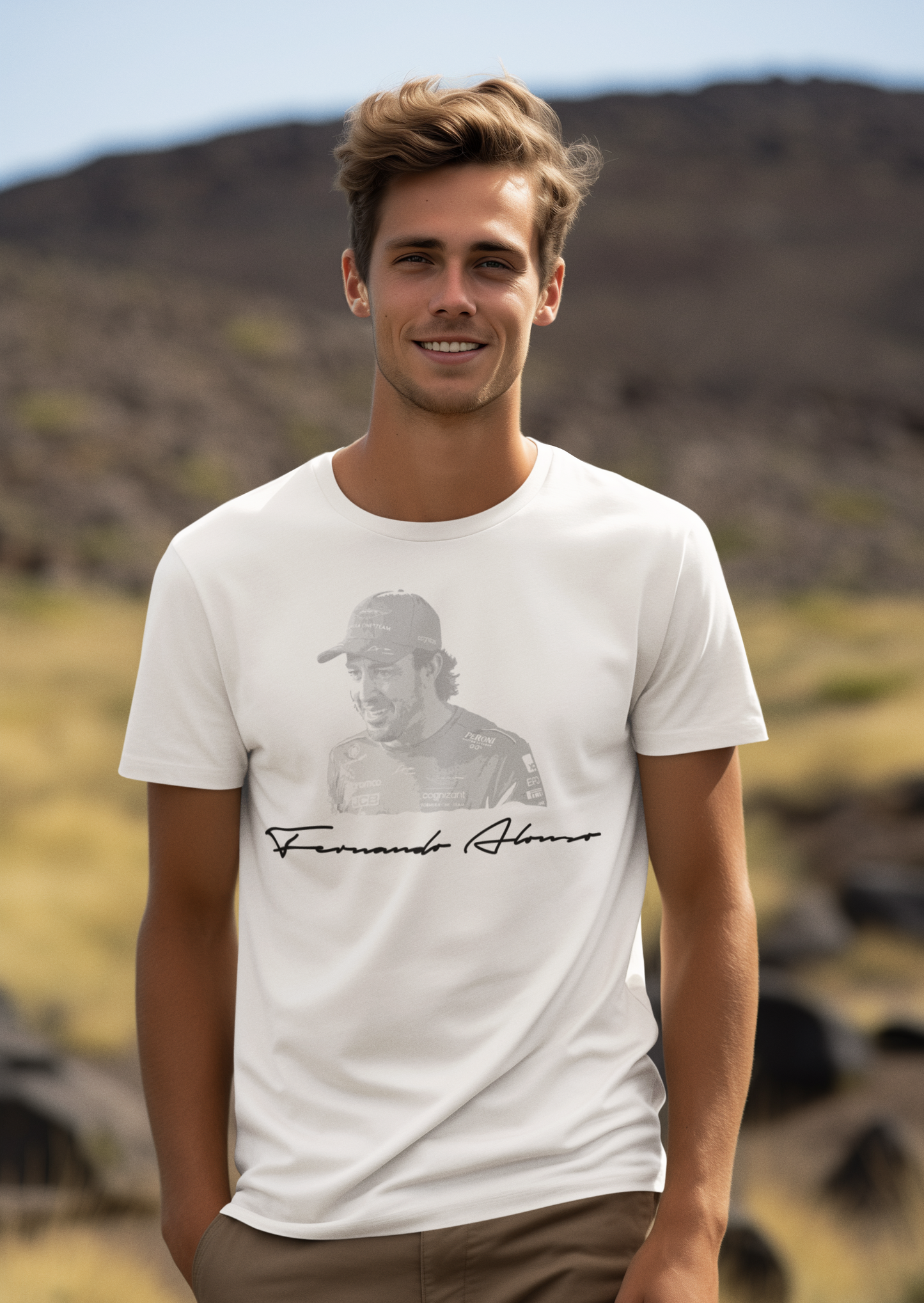 Fernando Alonso 14 T-Shirt - Aston Martin F1 Formula 1 Gift - Silhouette