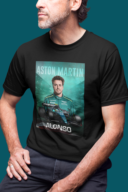 Fernando Alonso 14 T-Shirt - Aston Martin F1 Formula 1 Gift - Racing Team Car