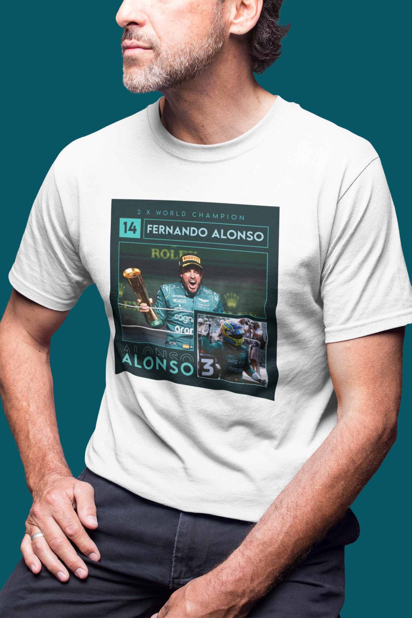 Fernando Alonso 14 Special Design T-Shirt -FA14 Aston Martin F1 Formula 1 Gift