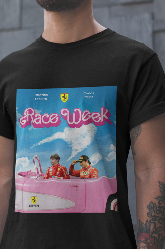 Charles Leclerc & Carlos Sainz T-Shirt - Ferrari F1 Formula 1 Barbie car Funny