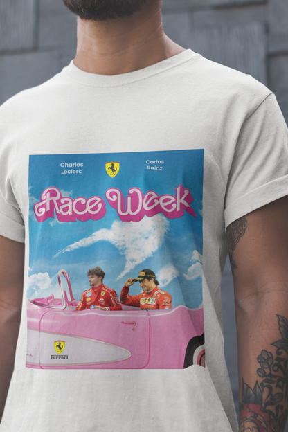 Charles Leclerc & Carlos Sainz T-Shirt - Ferrari F1 Formula 1 Barbie car Funny