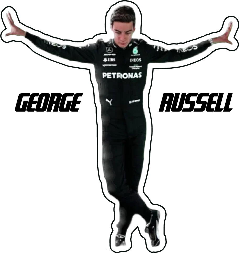 George Russell Pose Tshirt - Funny Meme GR63 Mercedes Formula 1 F1 Gift Motorsport Grand Prix