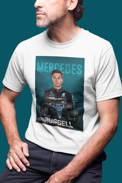 George Russell 63 T-Shirt - Mercedes F1 Formula 1 Gift - Racing Team Car