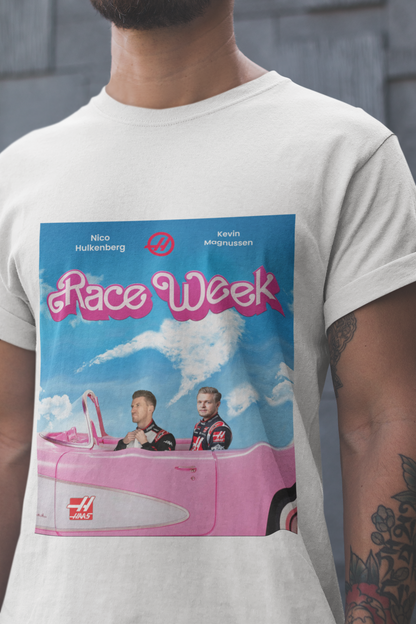 Nico Hulkenberg & Kevin Magnussen T-Shirt - Haas F1 Formula 1 Barbie car Funny