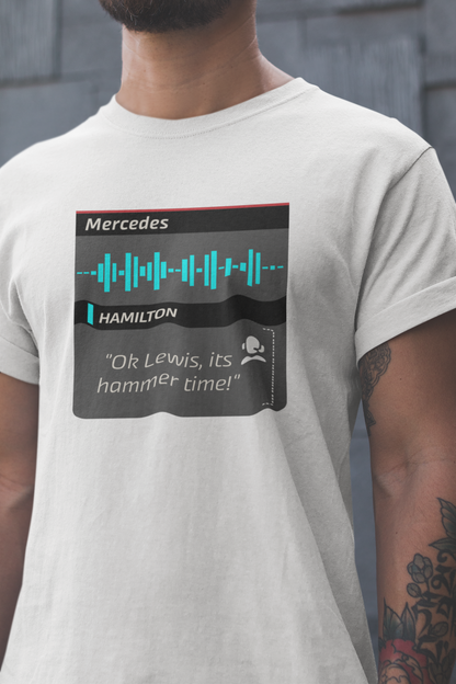 Lewis Hamilton 44 T-Shirt - Mercedes F1 Formula 1 Gift - Its Hammer Time!