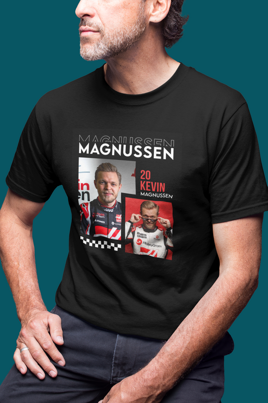 Kevin Magnussen 20 Special Design T-Shirt - KM20 Haas F1 Formula 1 Gift Racing