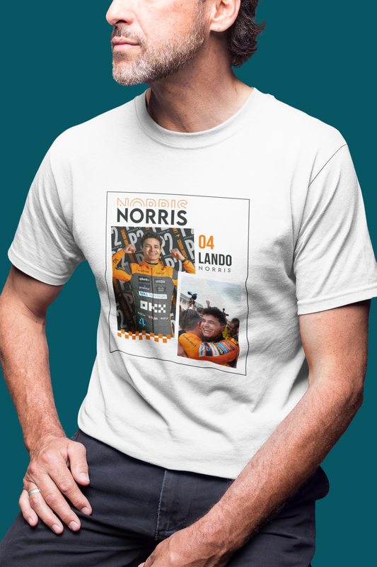 Lando Norris 4 Special Design T-Shirt - LN4 McLaren F1 Formula 1 Gift Racing