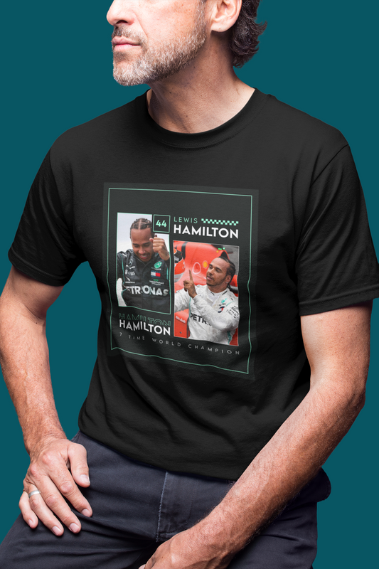 Lewis Hamilton 44 Special Design T-Shirt - LH44 Mercedes F1 Formula 1 Gift