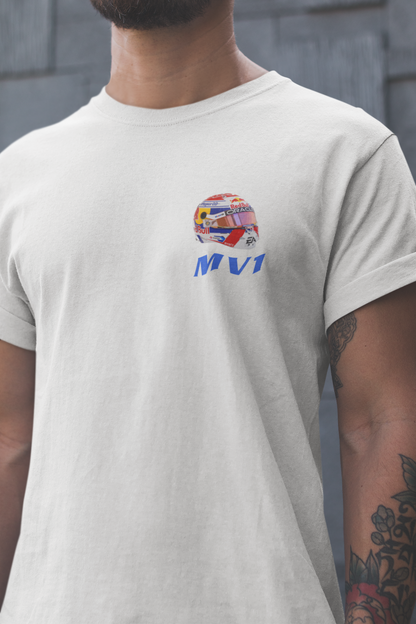 Max Verstappen 1 MV1 T-Shirt - Red Bull F1 Helmet, Formula 1  Racing Motorsport