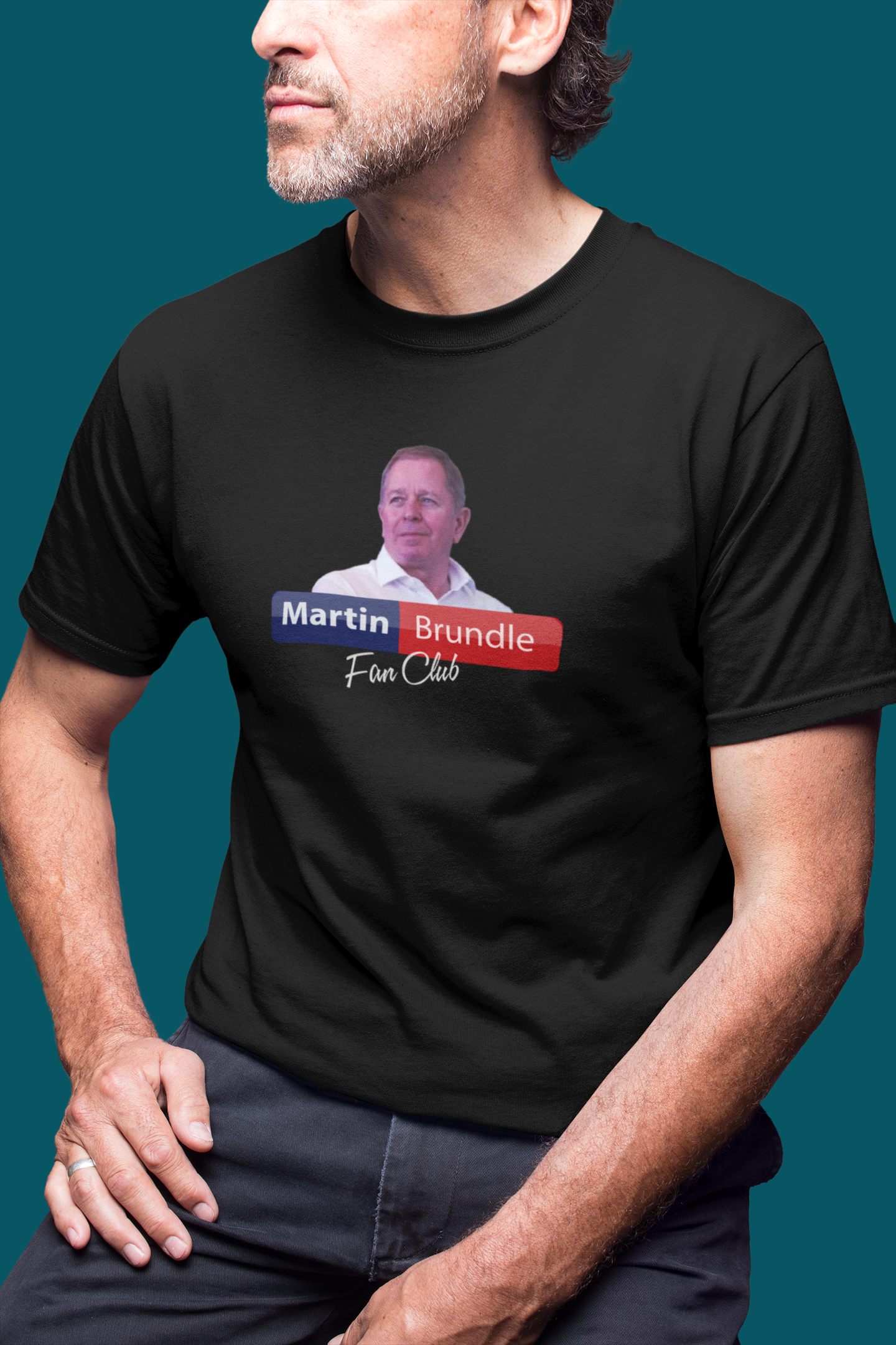 Martin Brundle Fan Club T-Shirt F1 T-Shirt Formula 1 Sky Sports