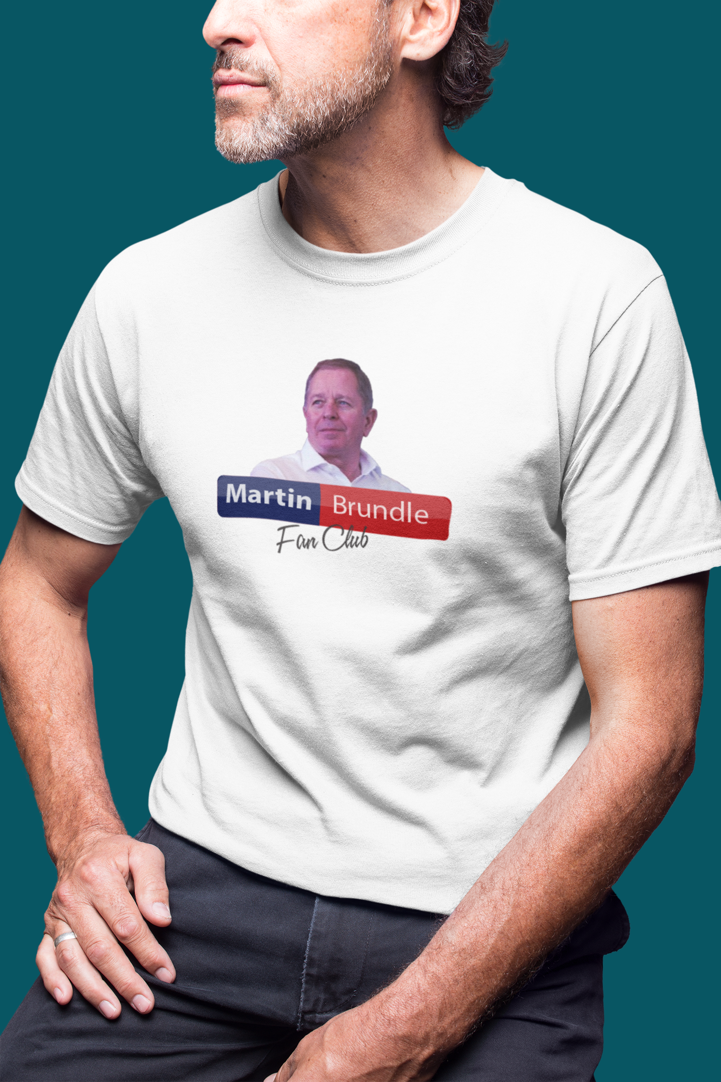 Martin Brundle Fan Club T-Shirt F1 T-Shirt Formula 1 Sky Sports