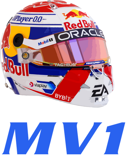 Max Verstappen 1 MV1 T-Shirt - Red Bull F1 Helmet, Formula 1  Racing Motorsport