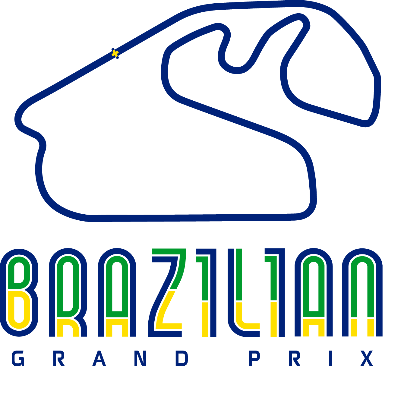 Brazilian Grand Prix F1 T-Shirt Formula 1 Motorsport Circuit Tee Racing Gift