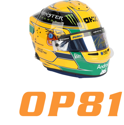 Oscar Piastri 81 OP81 T-Shirt - McLaren F1 Helmet, Formula 1  Racing Motorsport