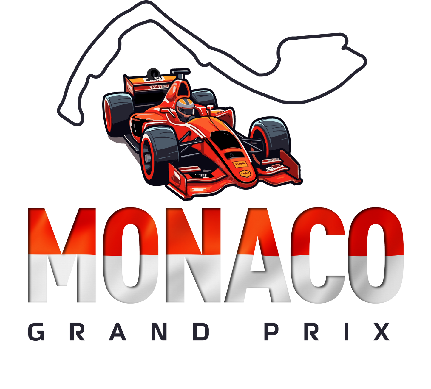 Monaco Grand Prix F1 T-Shirt Formula 1 Motorsport Circuit Tee Racing Gift