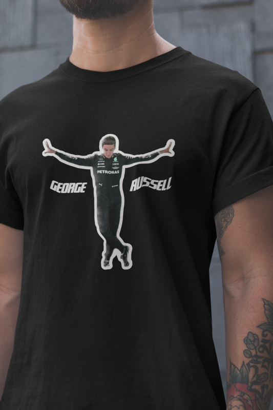 George Russell Pose Tshirt - Funny Meme GR63 Mercedes Formula 1 F1 Gift Motorsport Grand Prix