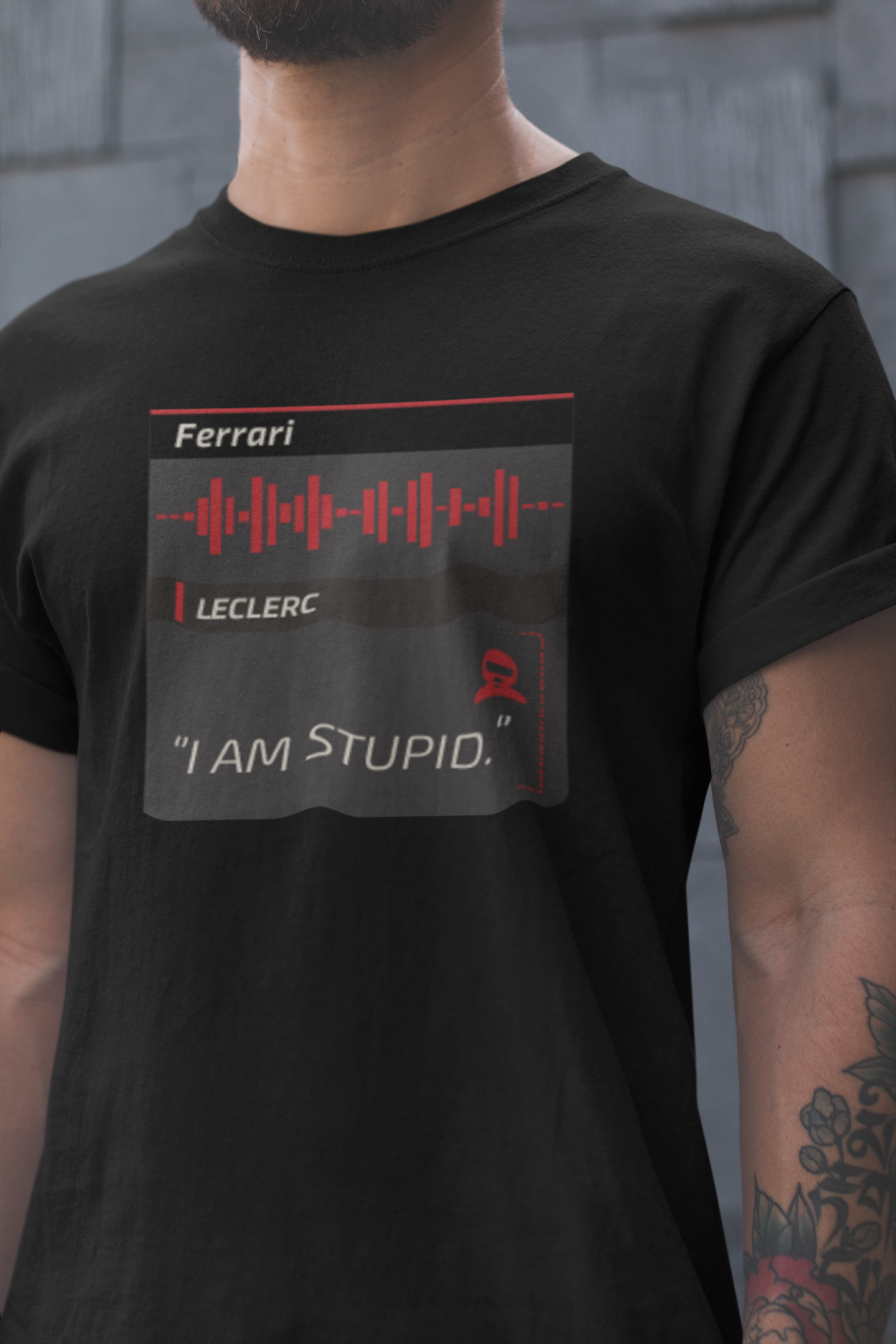 Charles Leclerc 16 T-Shirt - Ferrari F1 Formula 1 Gift - IAM STUPID