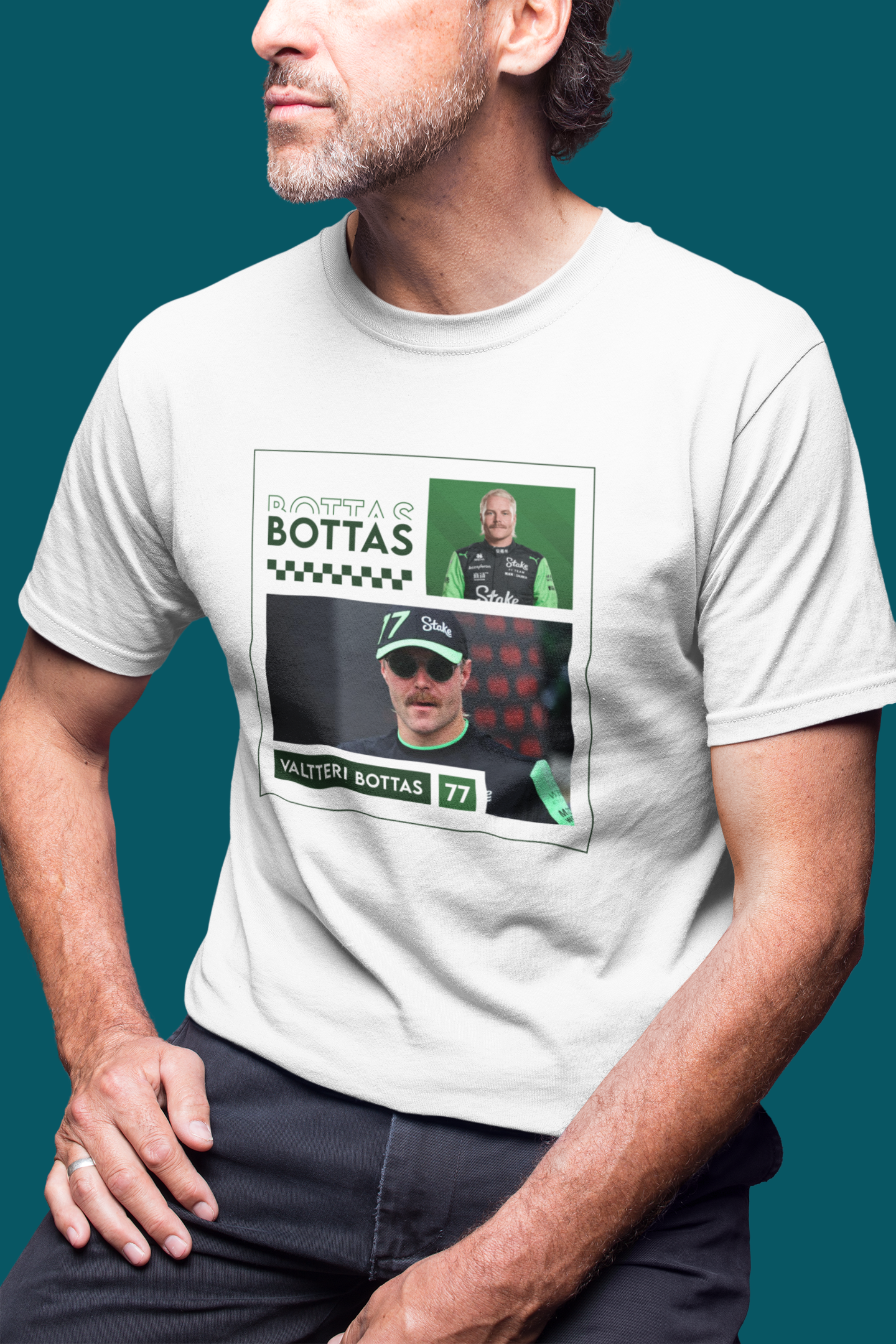 Valtteri Bottas 77 Special Design T-Shirt - VB77 Sauber F1 Formula 1 Gift Racing