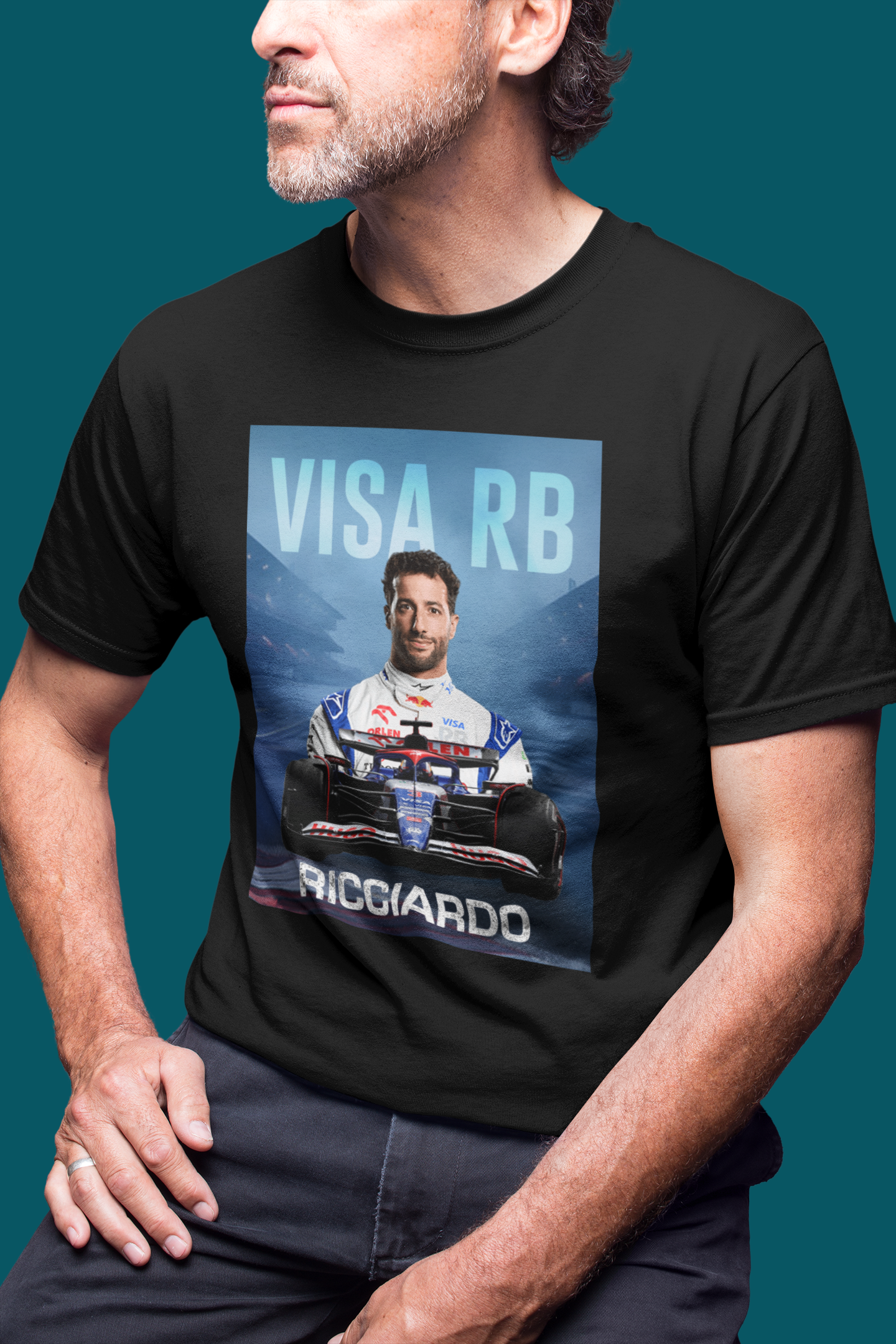 Daniel Ricciardo 3 T-Shirt - Visa RB F1 Formula 1 Gift - Racing Team Car