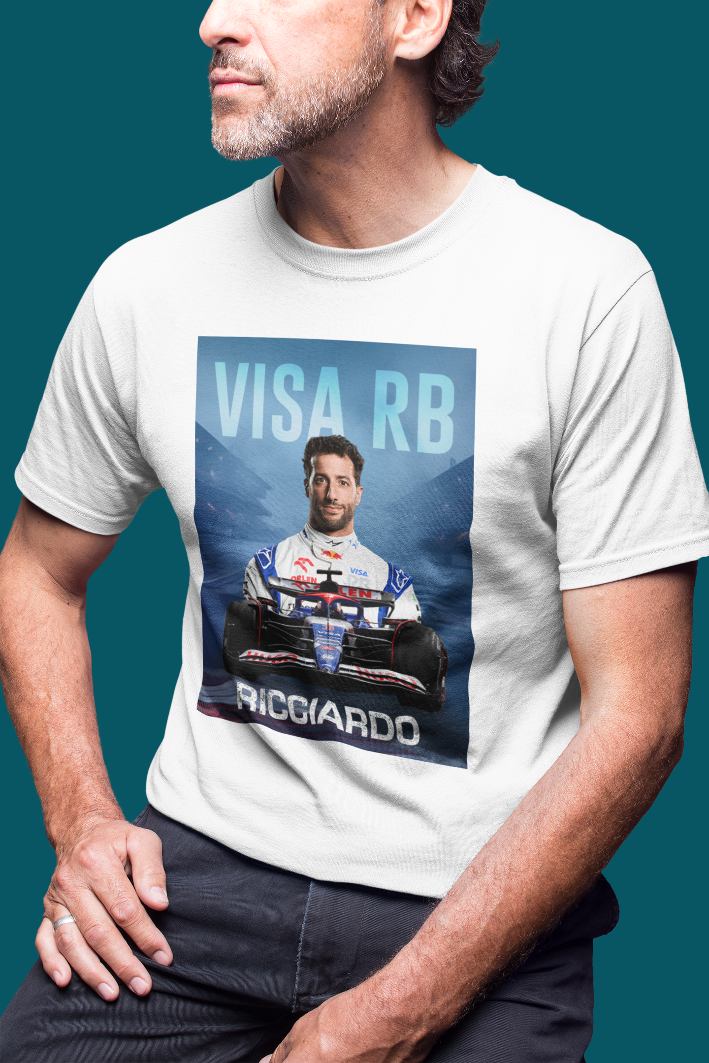 Daniel Ricciardo 3 T-Shirt - Visa RB F1 Formula 1 Gift - Racing Team Car