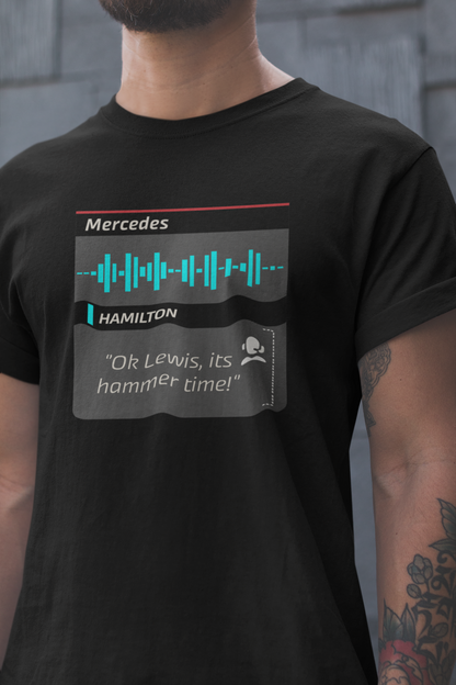 Lewis Hamilton 44 T-Shirt - Mercedes F1 Formula 1 Gift - Its Hammer Time!