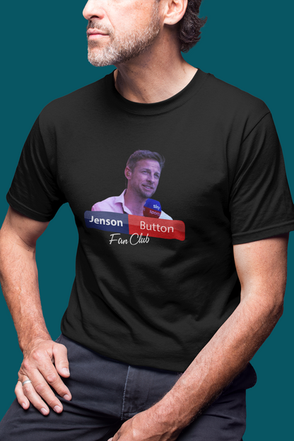 Jenson Button Fan Club T-Shirt F1 T-Shirt Formula 1 Sky Sports