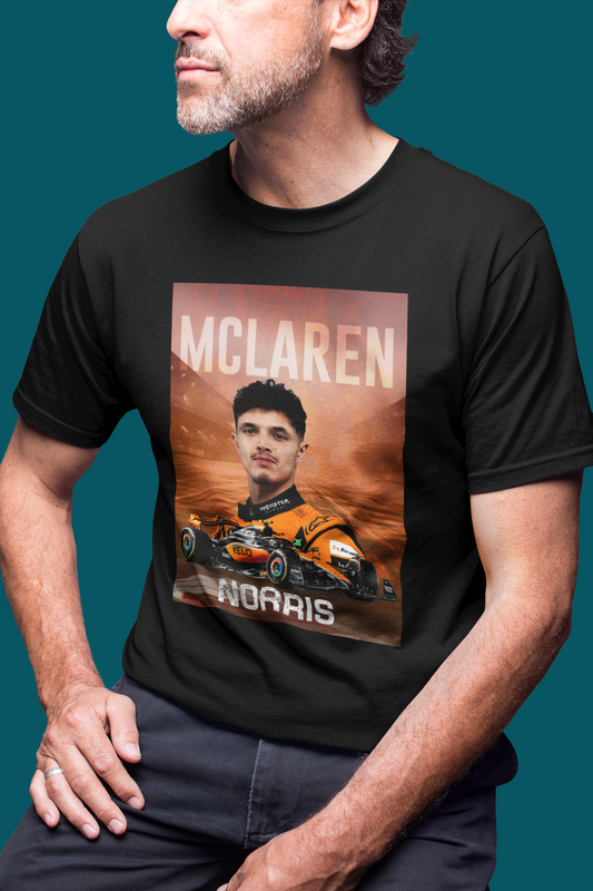 Lando Norris 4 T-Shirt - McLaren F1 Formula 1 Gift - Racing Motorsport Team Car