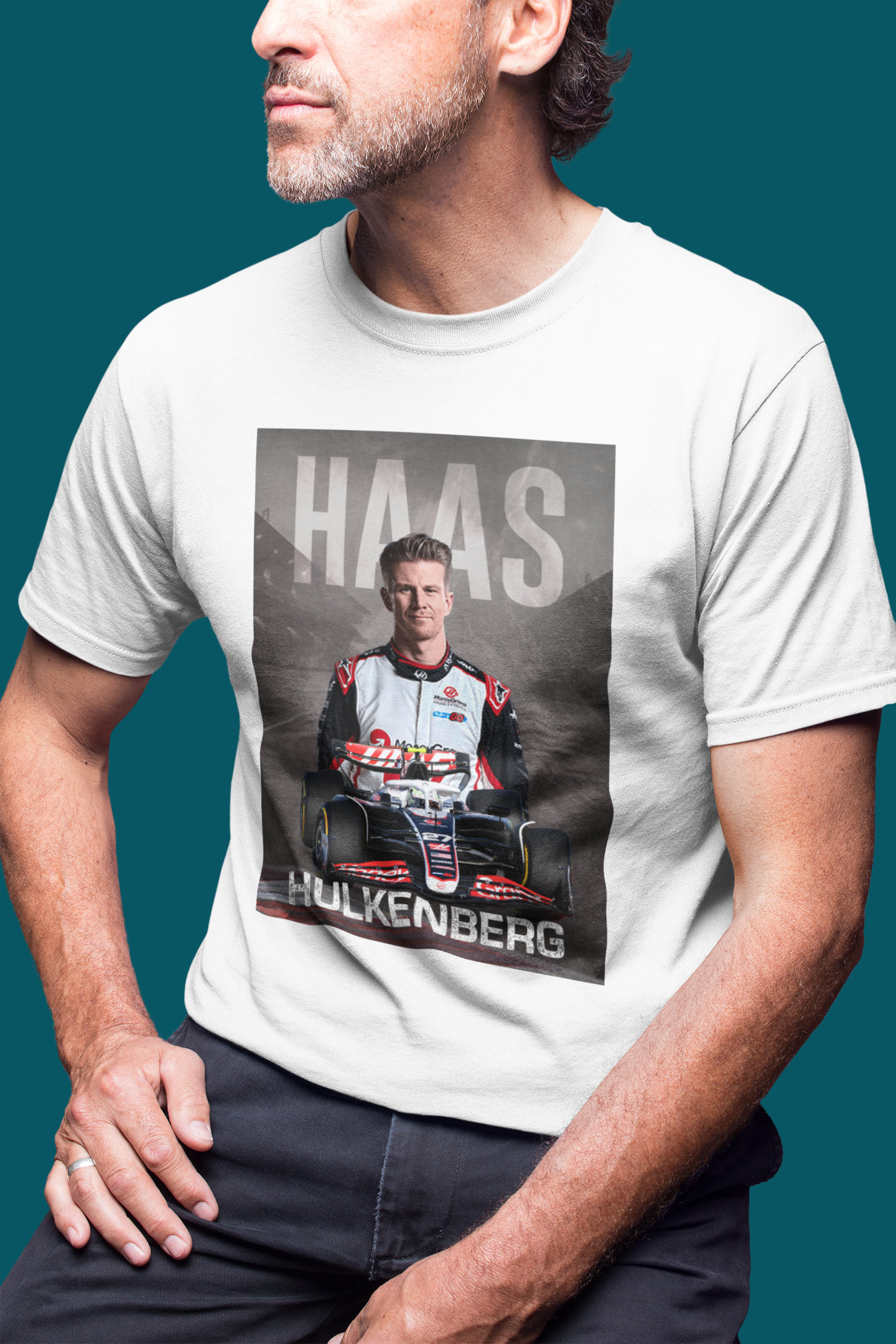 Nico Hulkenberg 27 T-Shirt - Haas F1 Formula 1 Gift - Racing Motorsport Team Car