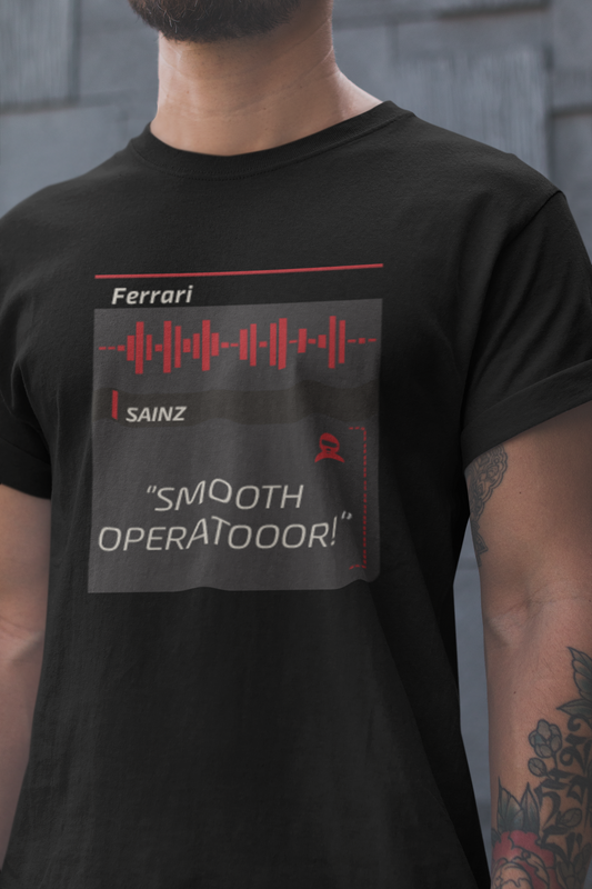 Carlos Sainz 55 T-Shirt - Ferrari F1 Formula 1 - Smooth Operatooor!