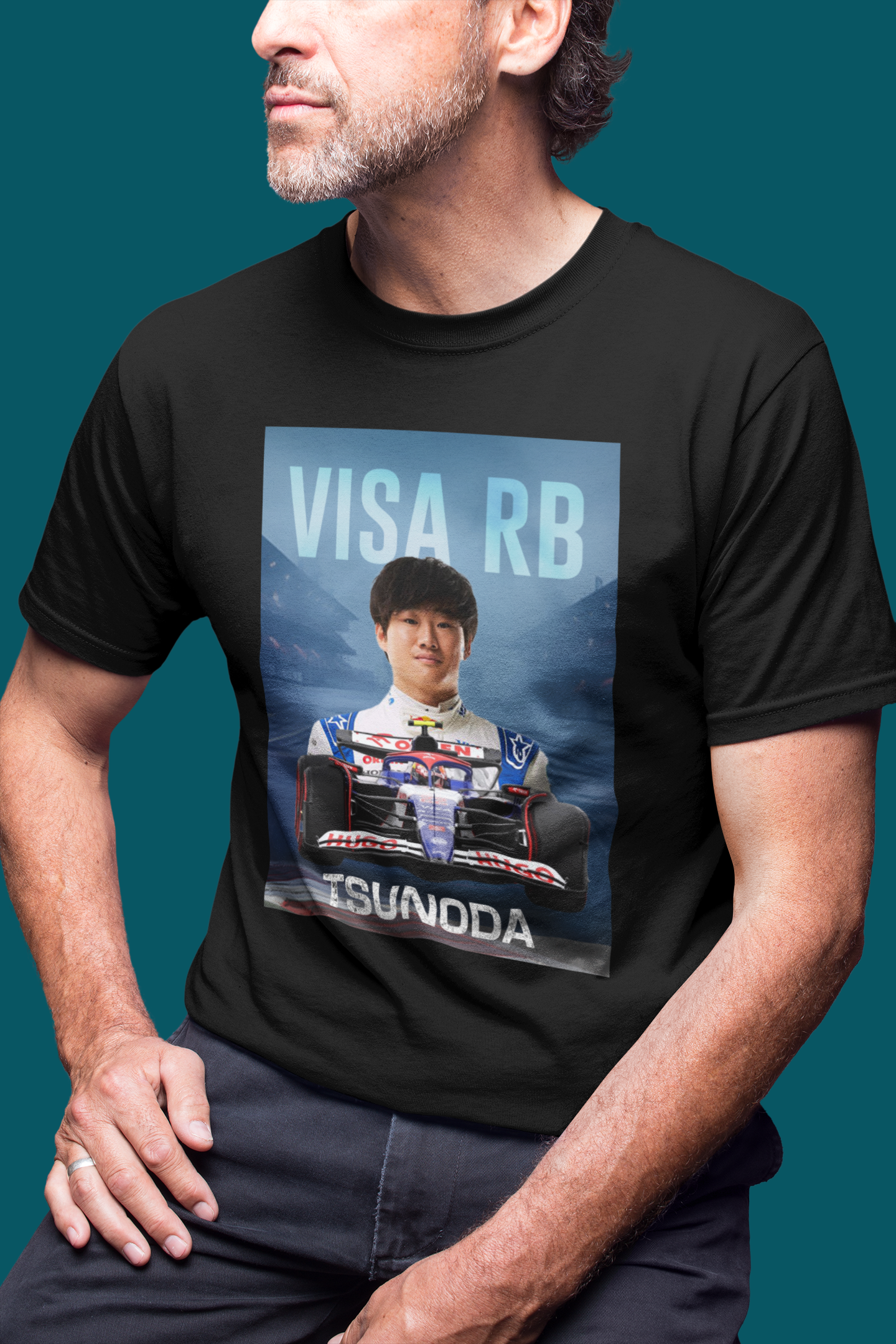 Yuki Tsunoda 22 T-Shirt - Visa RB F1 Formula 1 Gift - Racing Motorsport Team Car